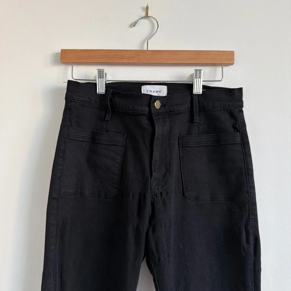 Frame Women's Le‎ Crop Flare Black Jean Size 27